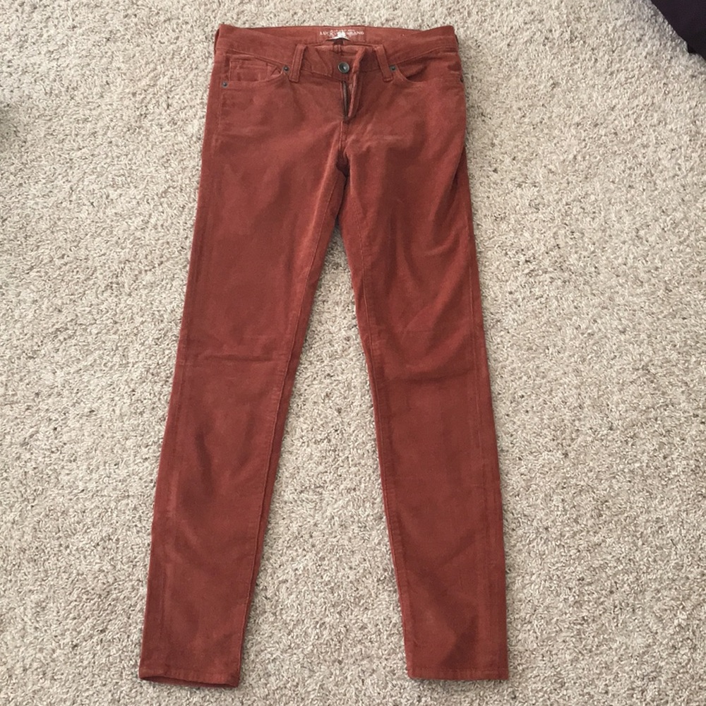 Lucky brand rare Charlie skinny corduroy pants  2